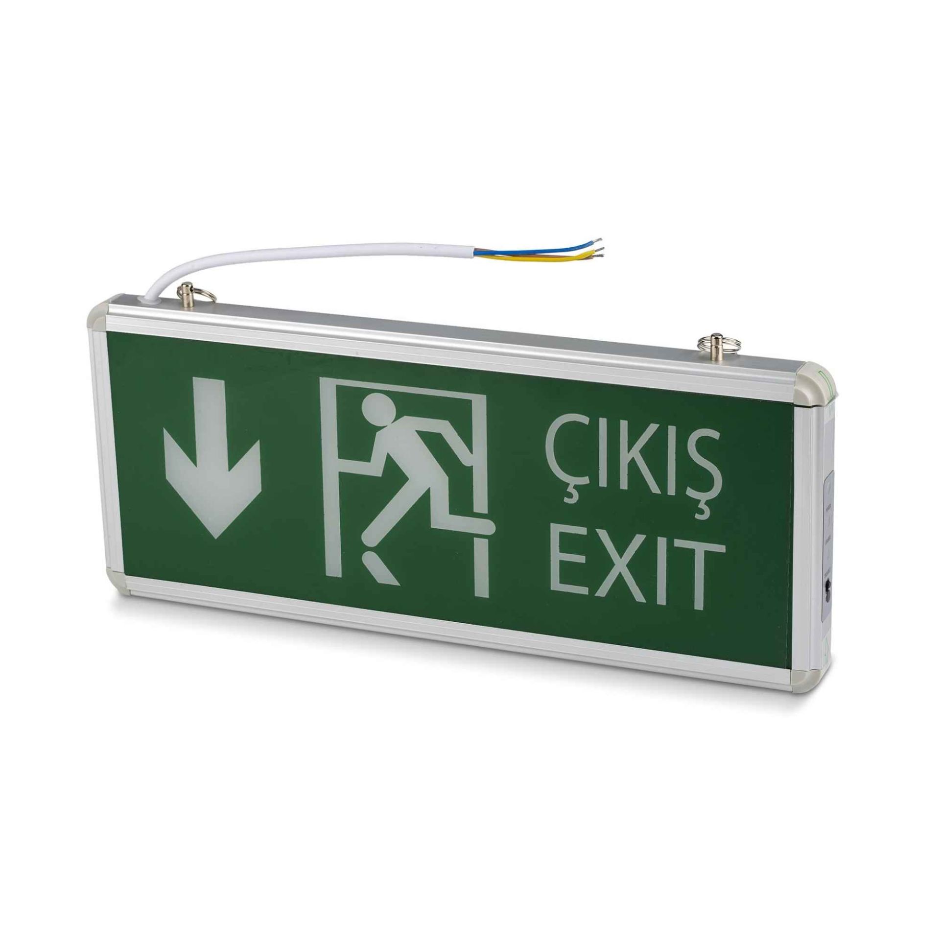 Noas Ledli Aşağı Çift Yönlü Acil Çıkış Armatürü YLX-2003