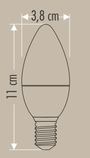 Cata 7W 6400K Beyaz Ledli Buji Ampul E14 CT-4079