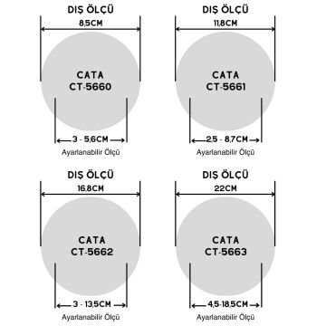 Cata 35W X-Plus Ayarlanabilir LED Panel Beyaz CT-5663B