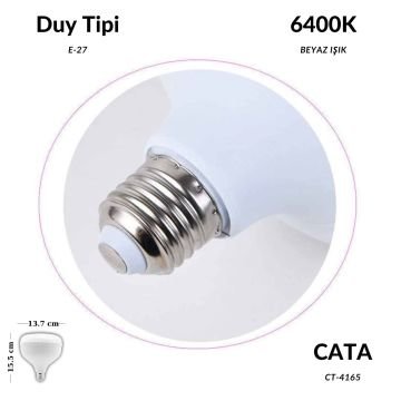 Cata CT-4165 65W E27 6400K Beyaz Kristal Torch Led Ampul