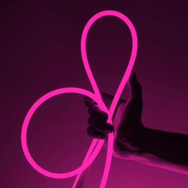 Cata 5 Metre 12V Pembe Neon Led CT-4555P