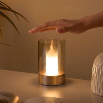 Noas YL86-0647 Rodos Şarjlı Hareket Sensörlü Mum Masa Lambası