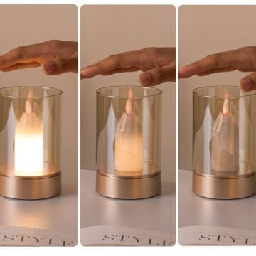 Noas YL86-0647 Rodos Şarjlı Hareket Sensörlü Mum Masa Lambası