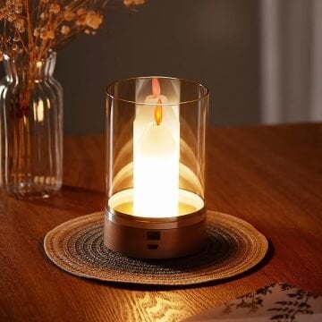 Noas YL86-0647 Rodos Şarjlı Hareket Sensörlü Mum Masa Lambası