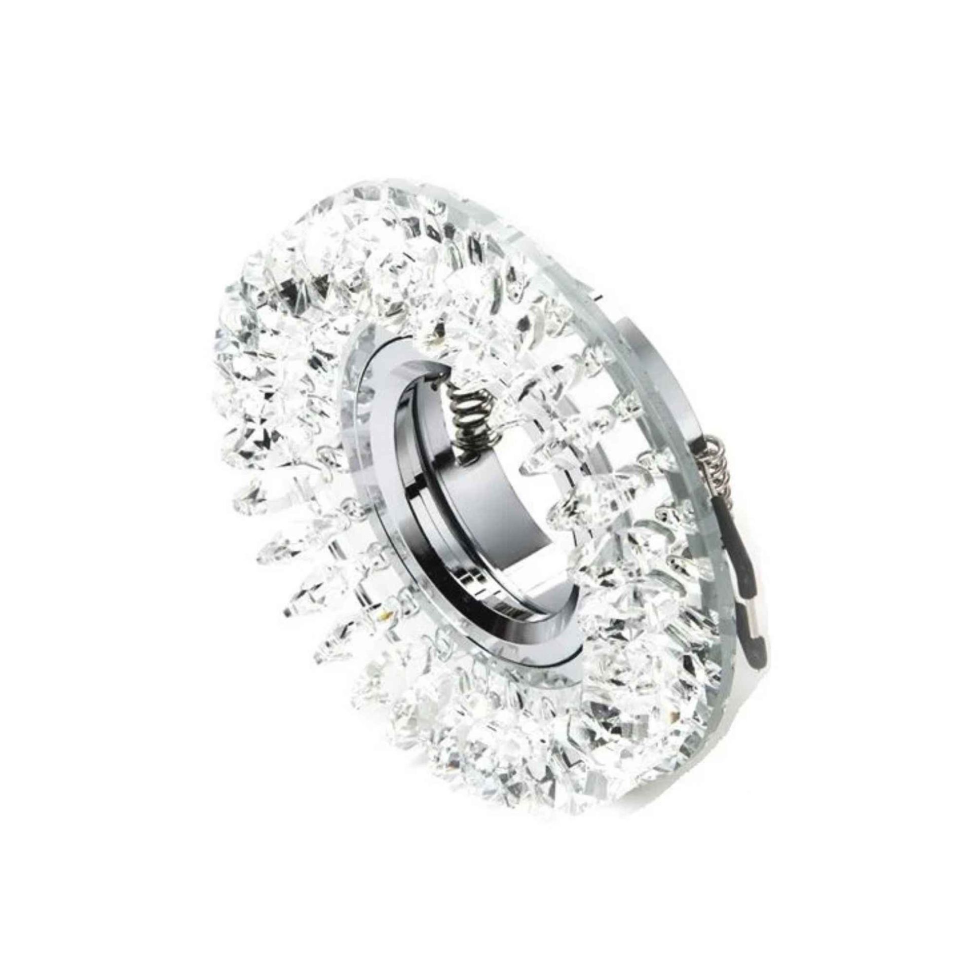 Cata Menekşe Kristal Yuvarlak Dekoratif Cam Spot CT-6569