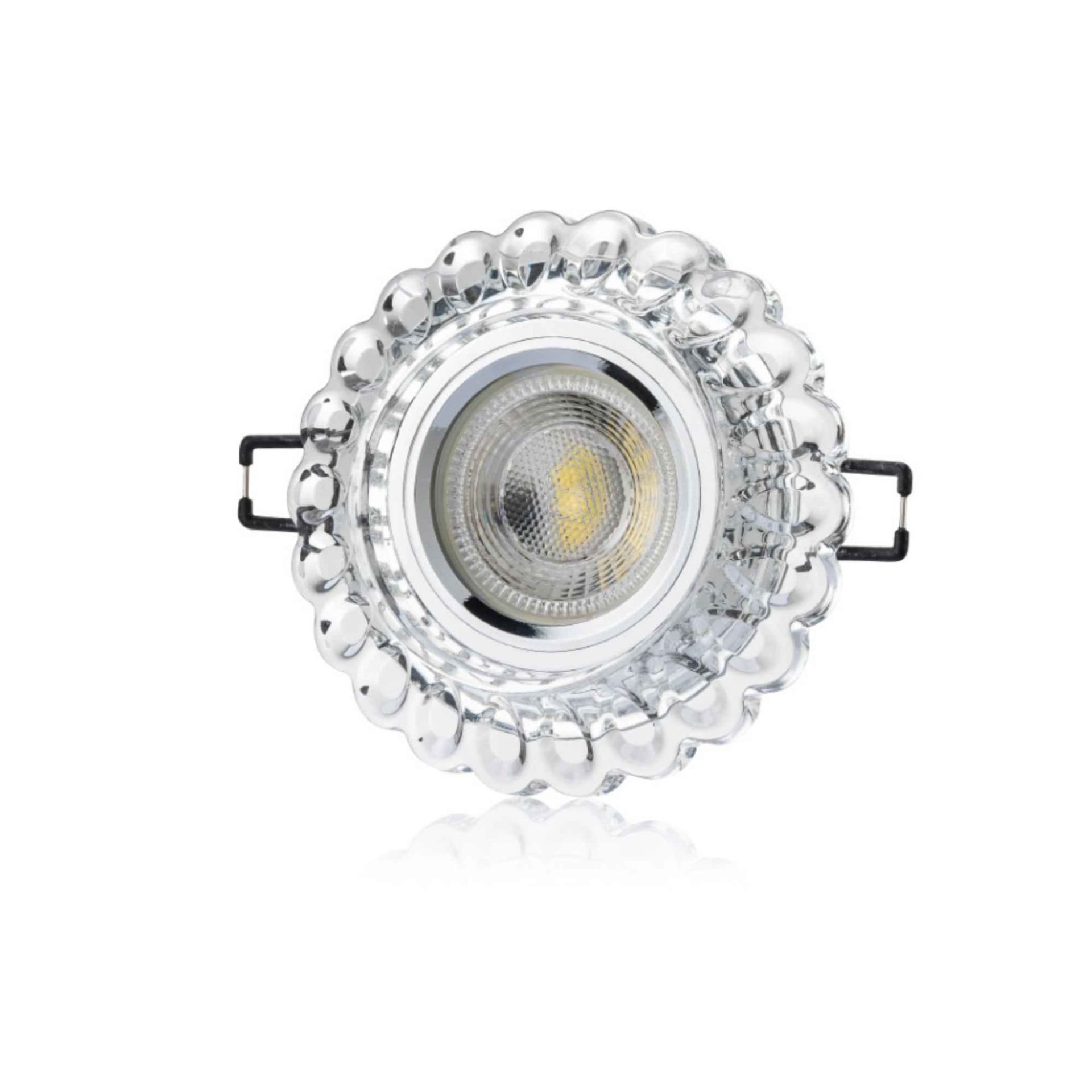 Cata Beyaz Led Çerçeveli Sümbül Kristal Cam Spot CT-6594