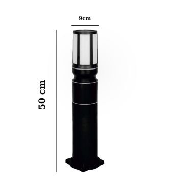 Cata CT-7004 E27 50cm Siyah Cenova Bahçe Armatürü