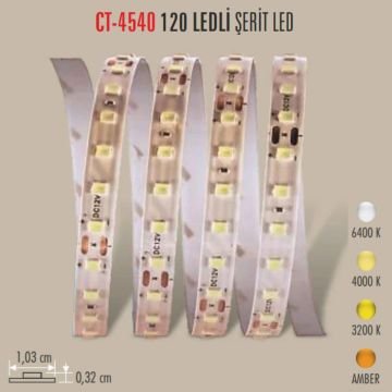 Cata CT-4540 12W 120 Ledli İç Mekan Şerit Led