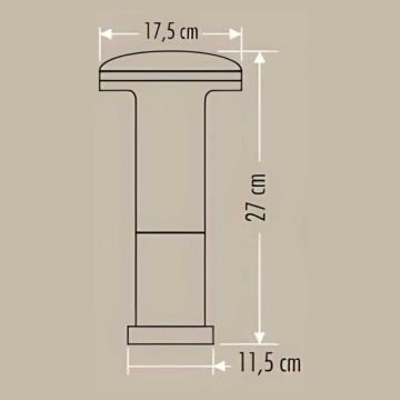 Cata Napoli 27cm Abs Bahçe Armatürü CT-7016
