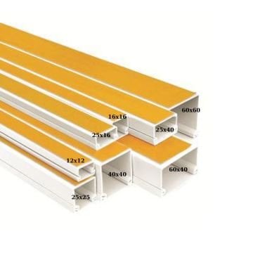 Mutlusan 12x12mm Yapışkanlı Kablo Kanalı